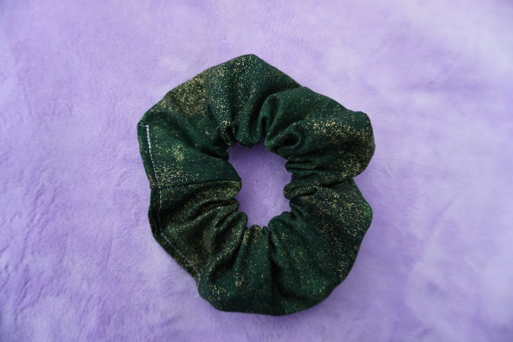 Image of Green Sparkle Scrunchie