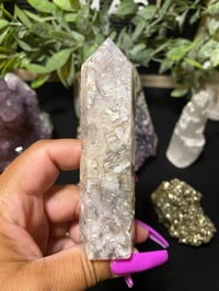 Image 1 of Grey Crazy Lace Agate Tower