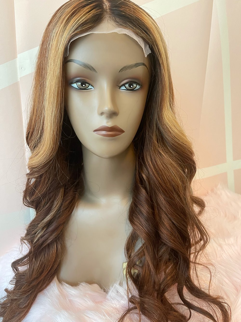 Image of Lace closure custom color wig