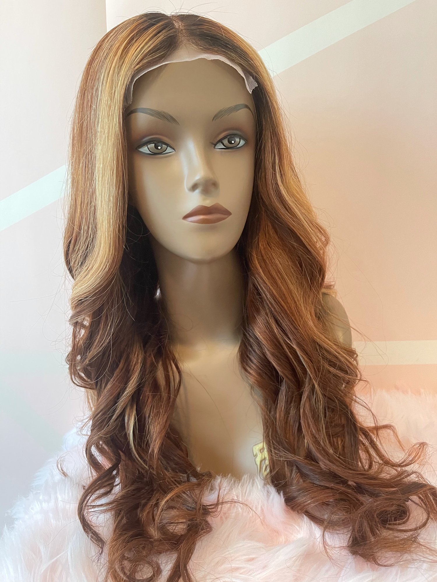 Image of Lace closure custom color wig