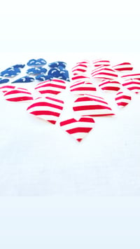 Image 2 of 8” USA Flag Heart of Heart Hoop (PRE-ORDER)