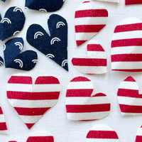 Image 1 of 8” USA Flag Heart of Heart Hoop (PRE-ORDER)
