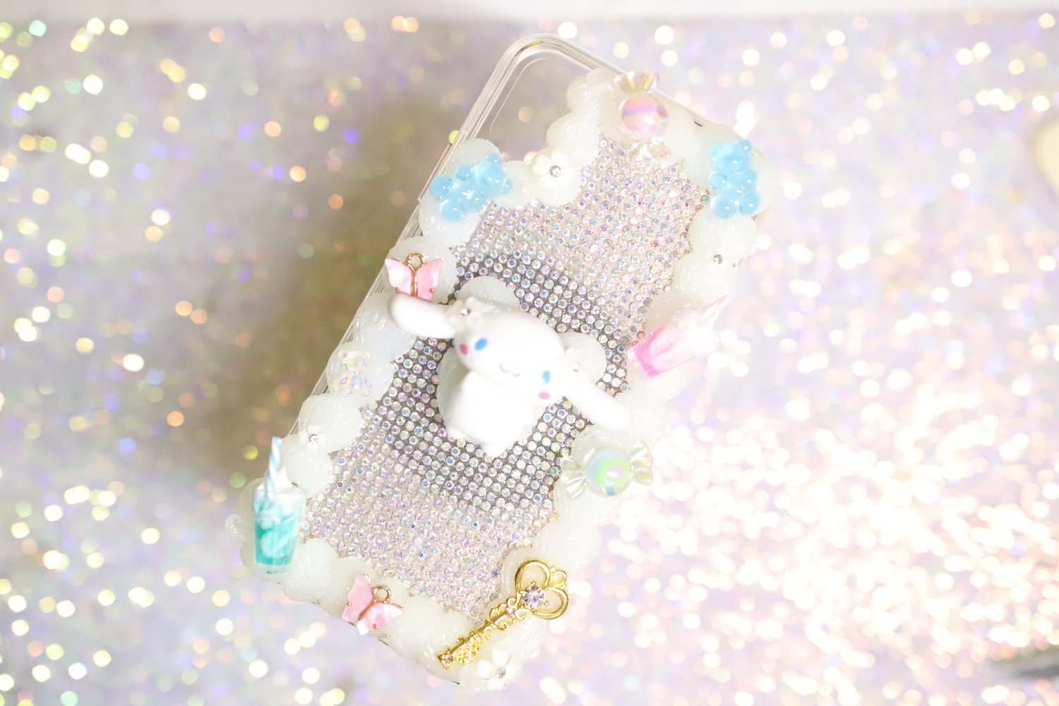 Crystal Glow In The Dark Cinnamoroll Phone Case Android Sparkels