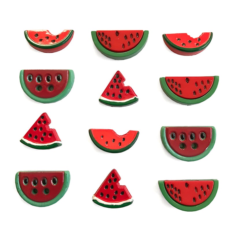 Image of Watermelon Medley Button Embellishments 