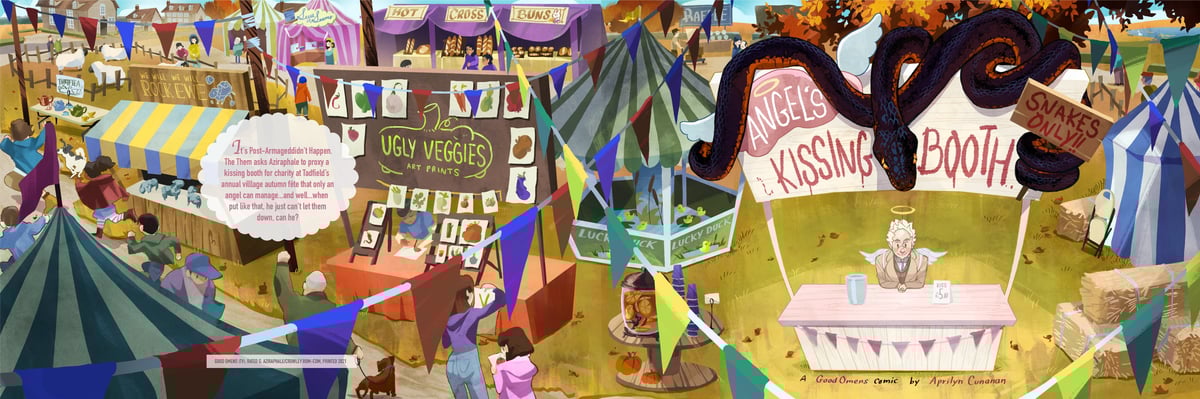 Image of Good Omens - Kissing Booth Comic Zine