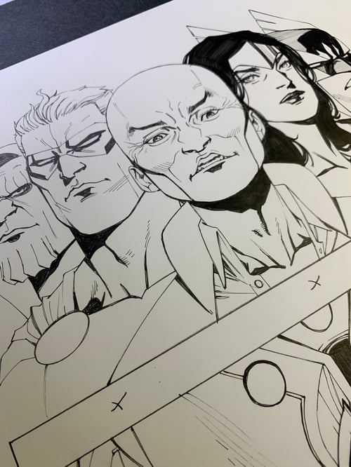 Image of MAGNETO AND THE MUTANT FORCE 1:25 variant cover original art