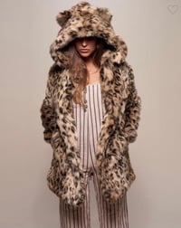 Teddy cheetah coat