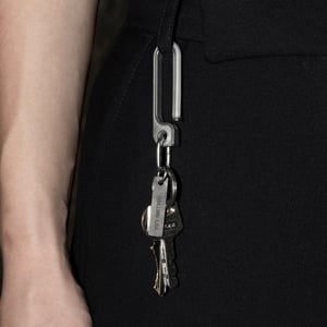 Image of DRILLING LAB - Framework Key Chain (Matte Silver)