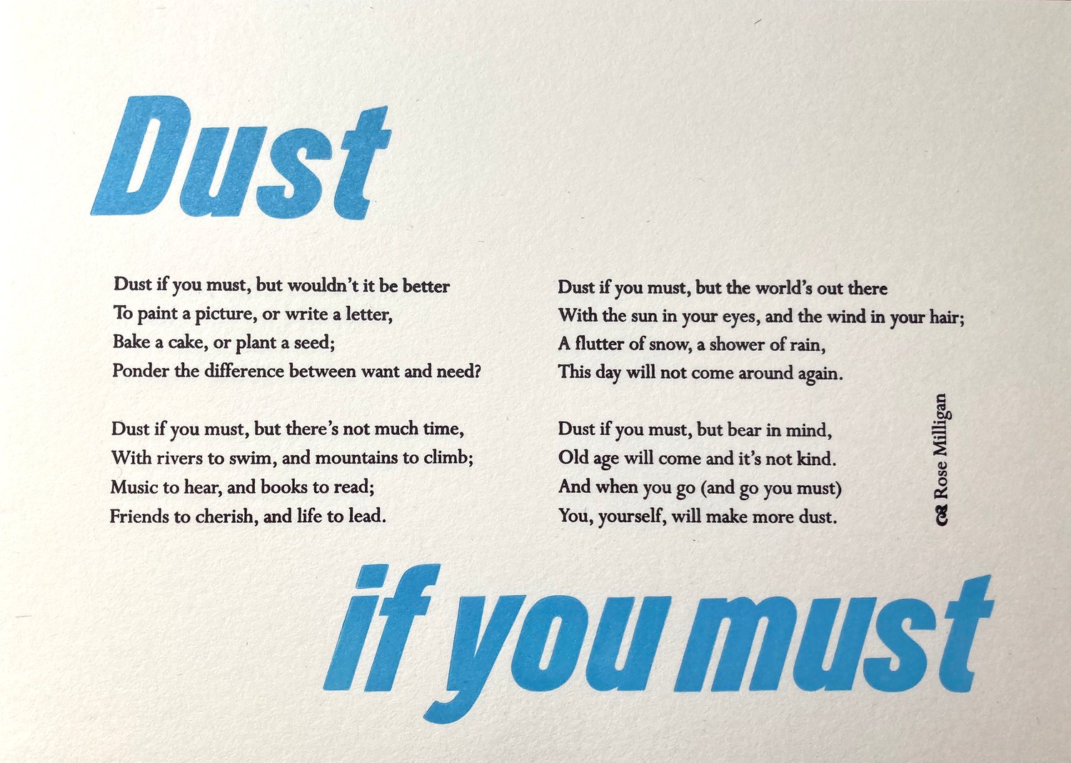 Image of Dust if you must