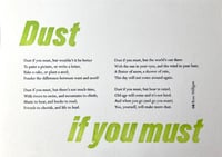 Image 1 of Dust if you must