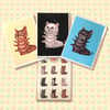 Mini Kittypillar Print and Sticker Sheet Pack