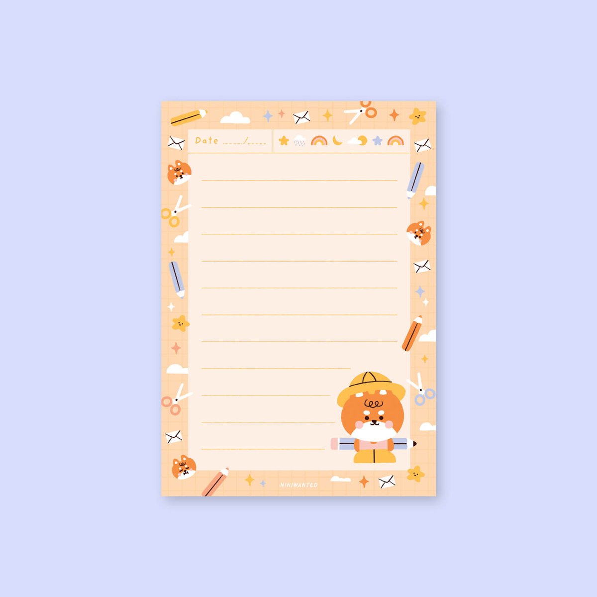 Set of 2 notepads Happy Frog & Kawaii Friends