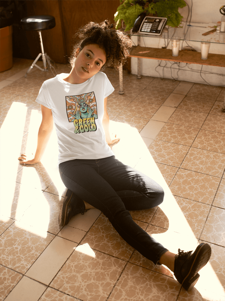Image of Green & Gold Hippie Tee