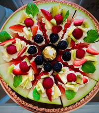 Image 1 of 12" Round Watermelon Pizza