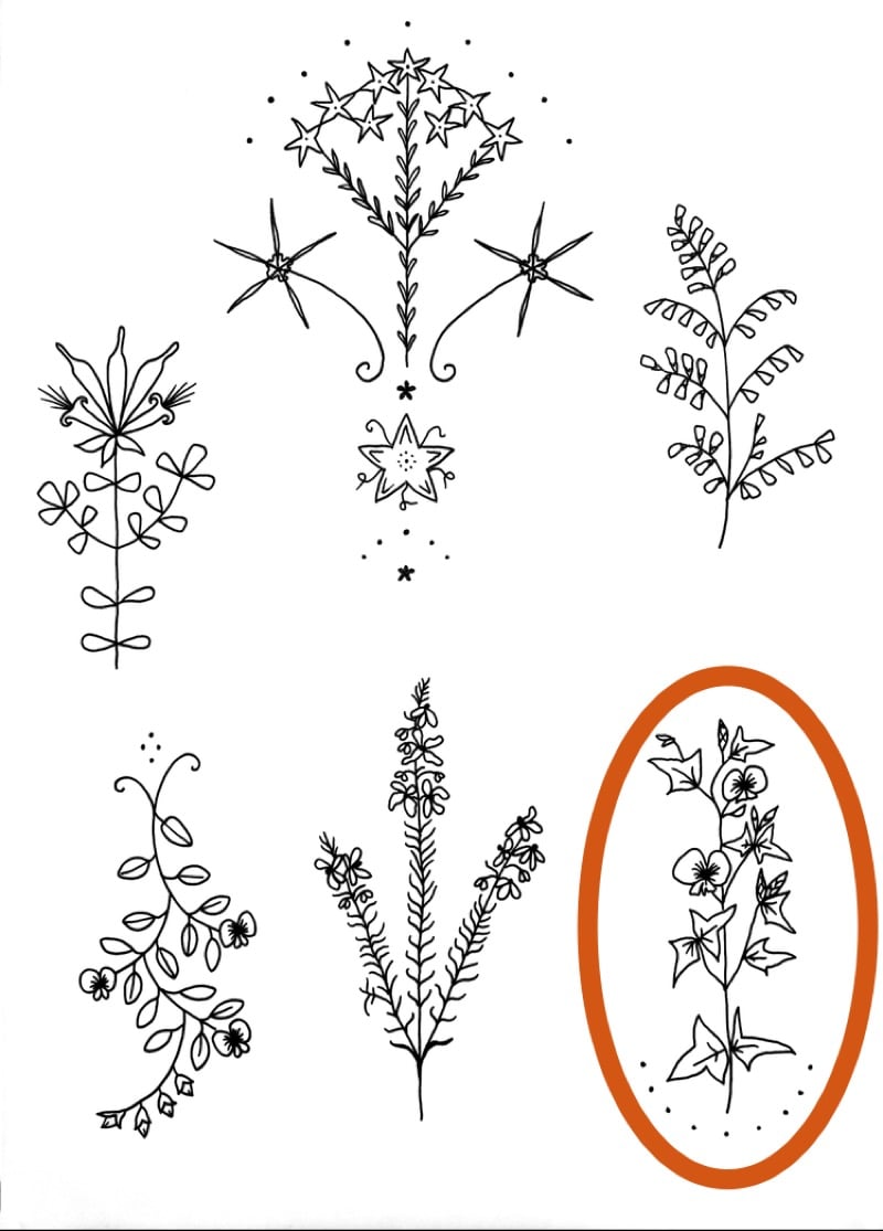 Image of ‘Platylobium obtusa’ tattoo design