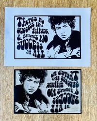 Image 2 of Bob Dylan (Linocut Print)