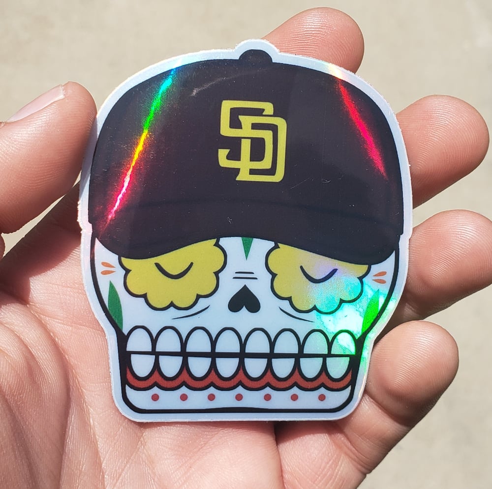 SD Calavera Holographic 3" Sticker 