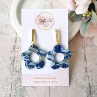 Image 4 of Daisy Ocean Mist Earrings