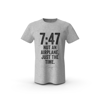 (PREORDER) 7:47 Not An Airplane Just The Time T-Shirt - Grey