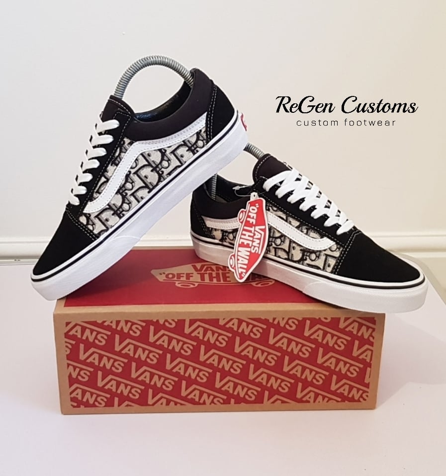 dior vans custom