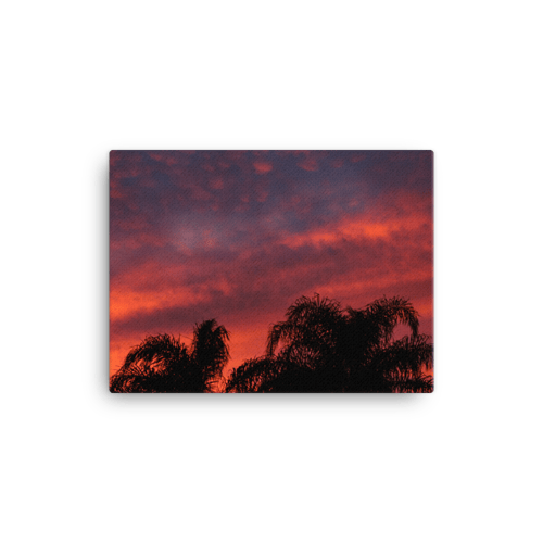 Image of Fiery Sunset Canvas Print