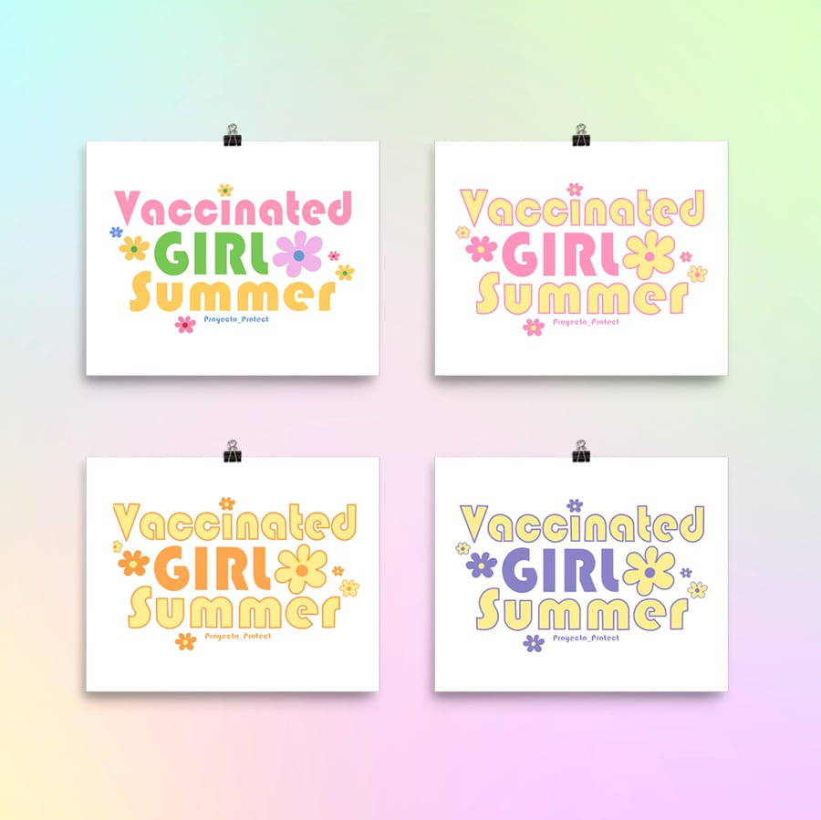 Image of "Vaccinated Girl Summer" Poster 