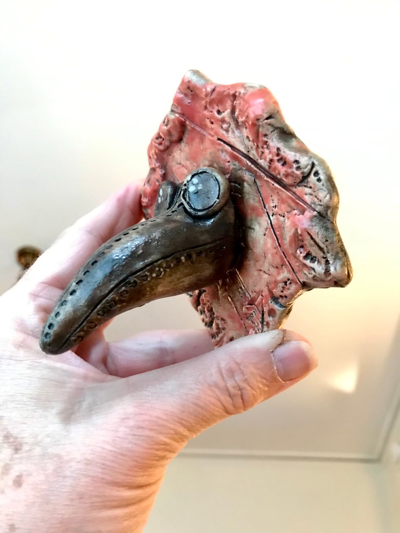 Image of Plague Mask on a frame I