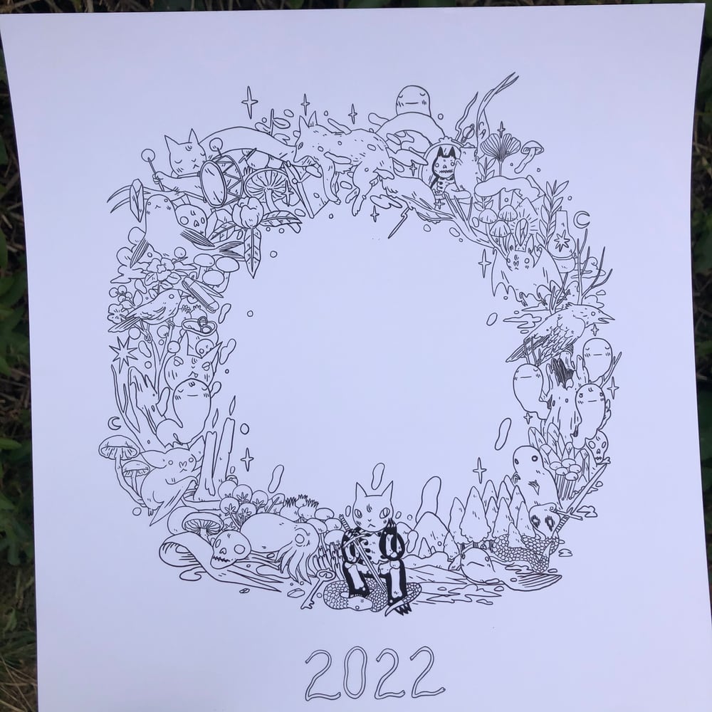 Image of 2022 Wreath Calendar Poster 