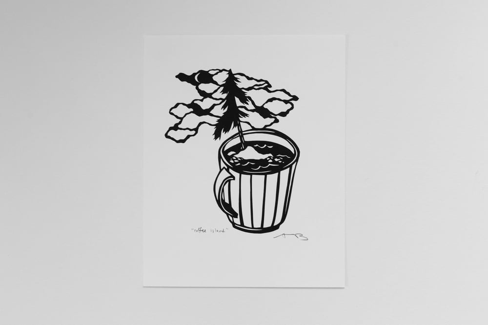 Image of "Coffee Island" 8x10" Print