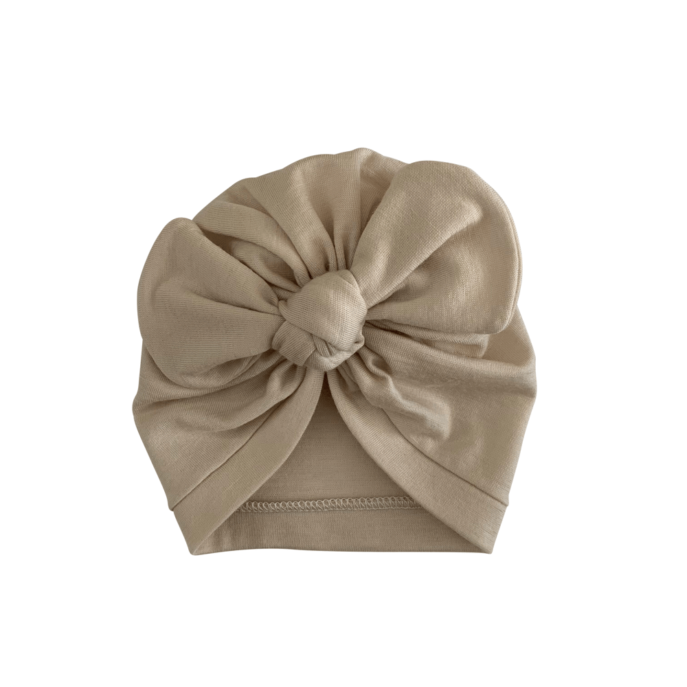 Image of vanilla merino turban