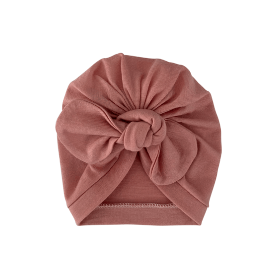 Image of dusty pink merino turban