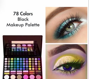 78 Colors Black Makeup Palette