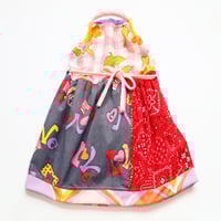 Image 2 of love gingham bandana 4/6 halter apron wrap dress sundress courtneycourtney vintage fabric