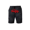 Wrongkind Shorts (Black Camo w/ Red)