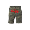 Wrongkind Shorts (Forest Camo w/ Red)