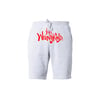 Wrongkind Shorts (White w/ Red)
