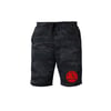 Wrongkind Stamp Shorts (Black Camo w/ Red)