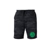 Wrongkind Stamp Shorts (Black Camo w/ Kelly Green)