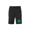 Wrongkind Stamp Shorts (Black w/ Kelly Green)