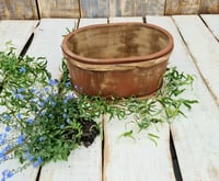 Handmade wooden oval bowl #rust  oval