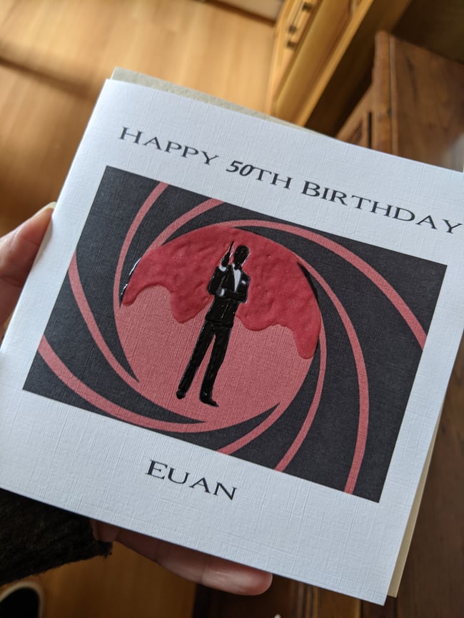 PERSONALISED CARD SIMPLE DESIGN ANY OCCASION