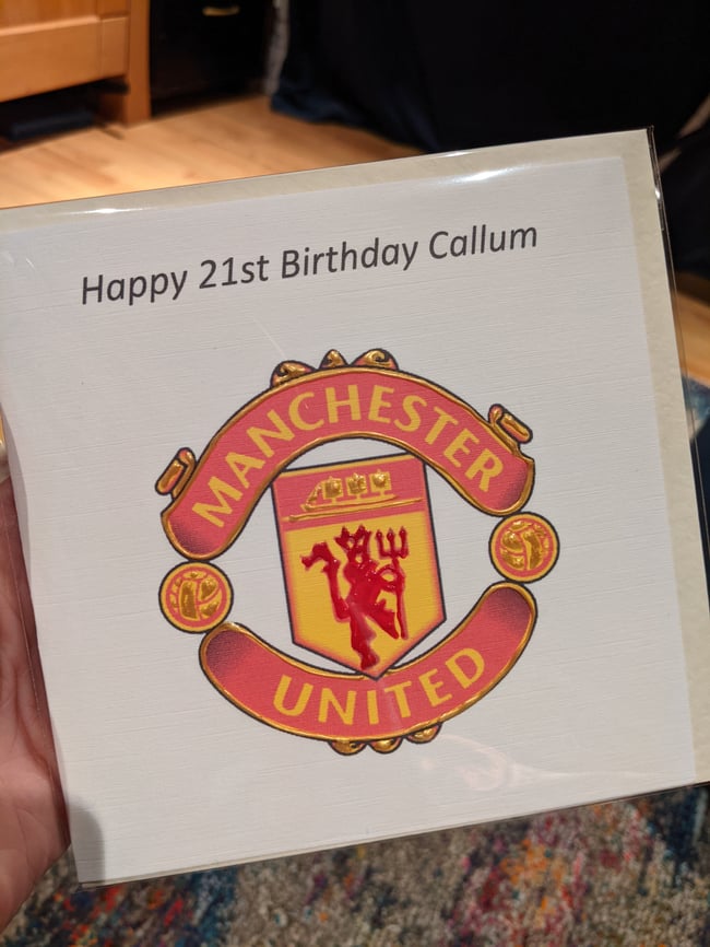 PERSONALISED CARD SIMPLE DESIGN ANY OCCASION