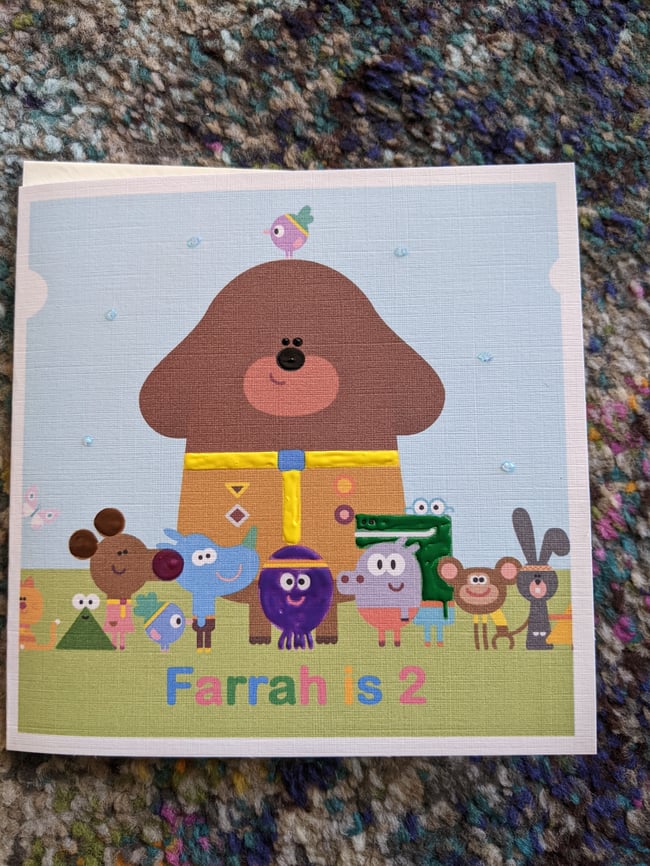 PERSONALISED CARD SIMPLE DESIGN ANY OCCASION