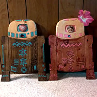 Image 1 of Little Wooden Droid Carving