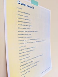 Image 1 of Queer Manifesto Risograph Print