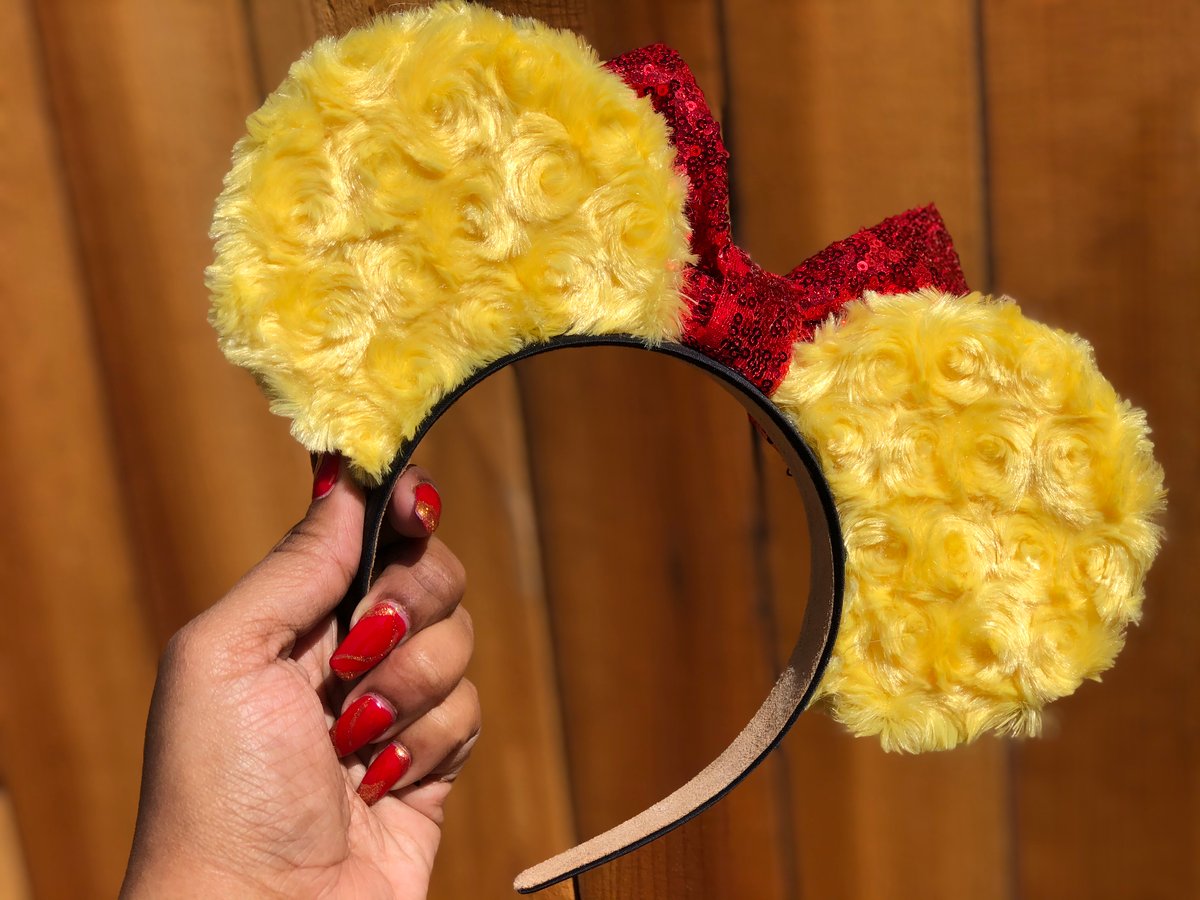 Image of Fluffy Winnie the Pooh mouse ears 