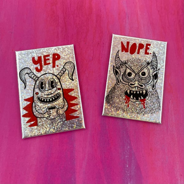 Image of YEP or NOPE magnet 