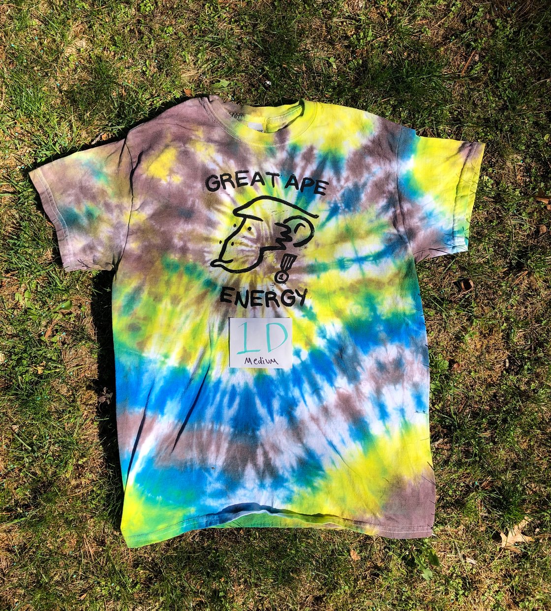 Image of Great Ape Energy Tie-Dye T-Shirt (Set 2)