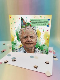 David Attenborough rather old birthday card