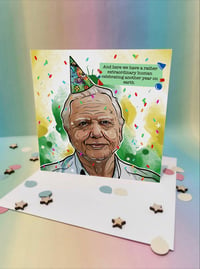 David Attenborough extraordinary human birthday card